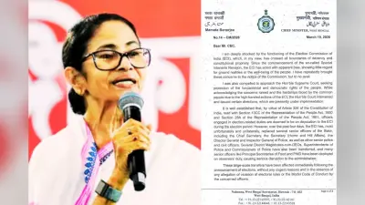 चुनाव से पहले 50 अफसरों के ट्रांसफर से बौखलायीं ममता बनर्जी, चुनाव आयोग पर बोला हमला