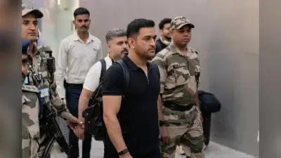 फाइनल में दिखेगा माही वे! टीम इंडिया को सपोर्ट करने अहमदाबाद पहुंचे कैप्टन कूल