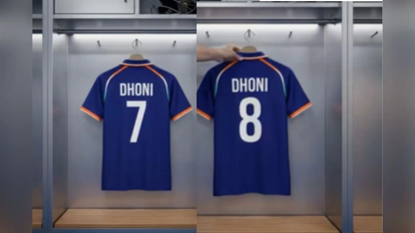 धोनी ने नंबर 7 को कहा अलविदा? अब जर्सी पर दिखेगा नंबर 8, सोशल मीडिया पर मचा बवाल