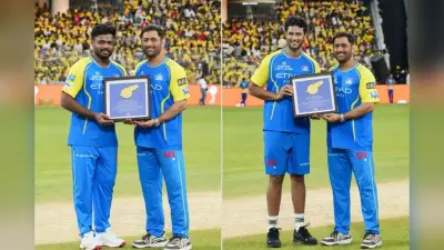 IPL 2026: धोनी ने किया वर्ल्ड चैंपियंस का सम्मान, चेपॉक में गूंजा संजू का नाम