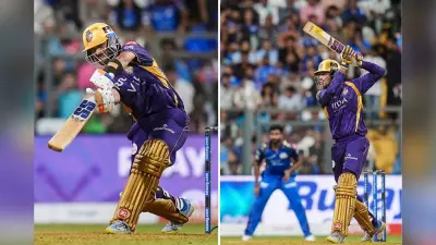 IPL 2026: मुंबई को मिला 221 रन का टारगेट, राहणे-अंगकृष की फिफ्टी