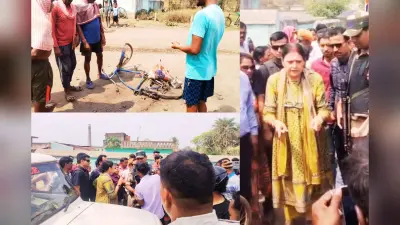 रानीगंज के तीराट में डंपर ने आदिवासी युवक को रौंदा, भीड़ ने 5 डंपर फूंके, विधायक अग्निमित्रा पाल धरने पर