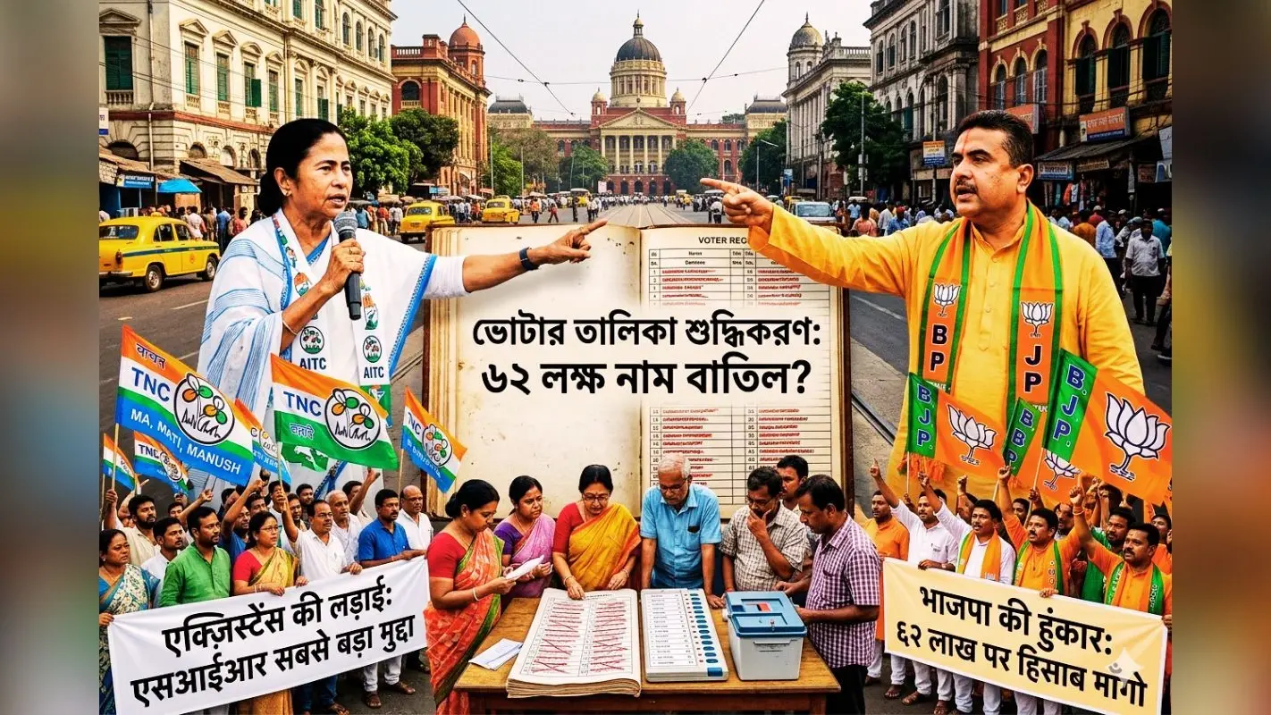 एसआईआर में कई अहम मुद्दे बेअसर, तृणमूल-भाजपा के लिए अस्तित्व की लड़ाई