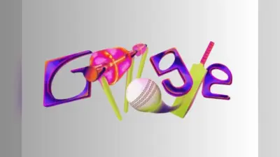 बैट, बॉल और विकेट से सजा आज का Google Doodle