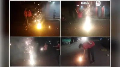 टी20 वर्ल्ड कप में भारत की जीत पर नोवामुंडी में जश्न, रात में खूब फूटे पटाखे