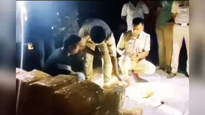 बंगाल चुनाव से पहले फांसीतला में नाका चेकिंग, ट्रक से एक क्विंटल गांजा जब्त, 2 गिरफ्तार