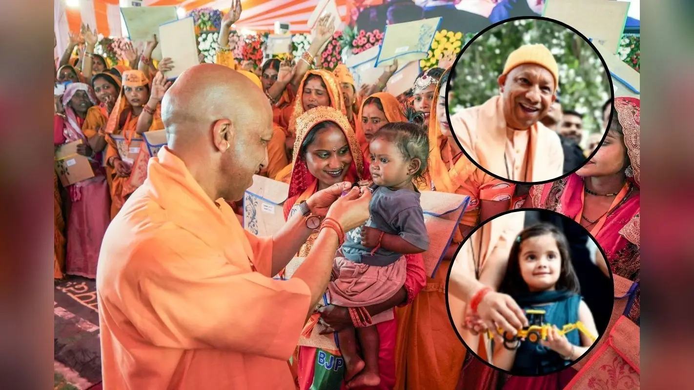 गिफ्ट देखकर हंसी रोक नहीं पाए सीएम योगी, जानें क्या थी वो चीज