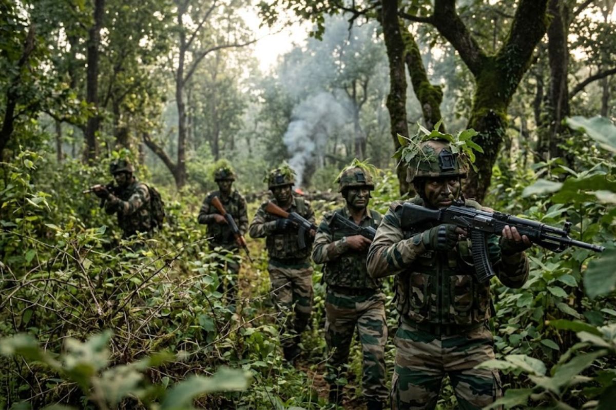 पश्चिमी सिंहभूम में मिसिर बेसरा के दस्ता पर सुरक्षा बलों का शिकंजा, मुठभेड़ में 1 नक्सली ढेर, भारी मात्रा में हथियार बरामद
