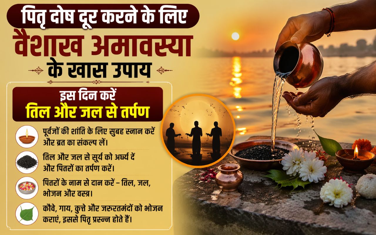 पितृ दोष दूर करने के लिए वैशाख अमावस्या के खास उपाय, इस दिन करें तिल और जल से तर्पण
