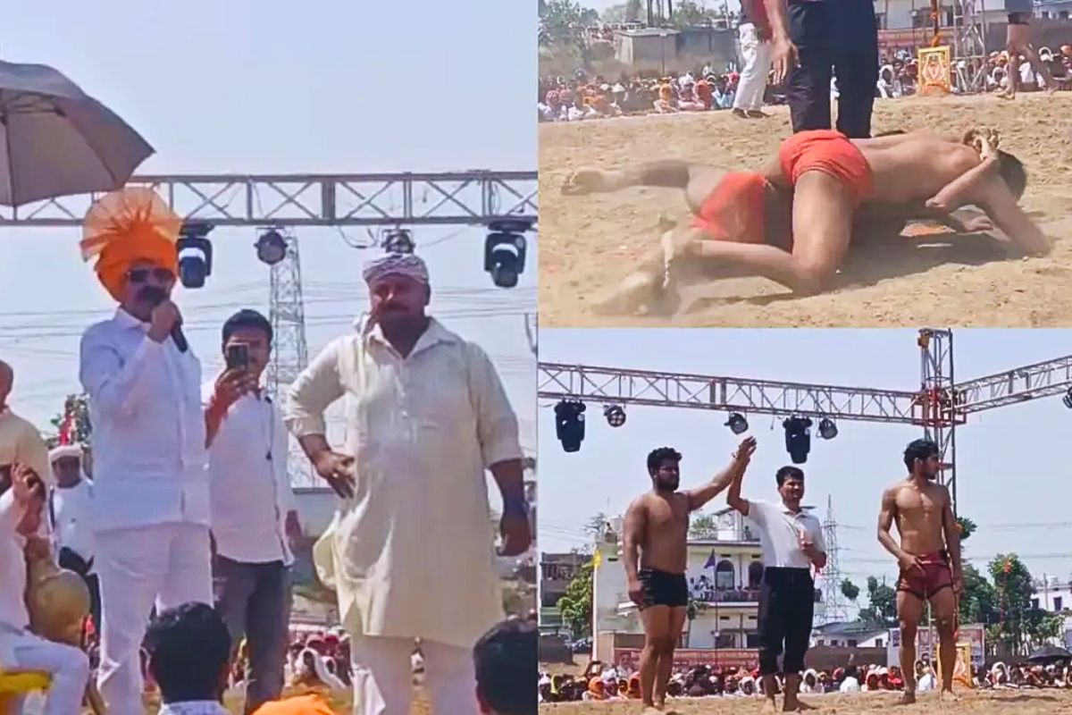 मोकामा महादंगल: ईरानी पहलवान 3 बार परास्त, जॉर्जिया ने दिल्ली के रोहित को हराया, 101 पहलवानों में बंटे 51 लाख
