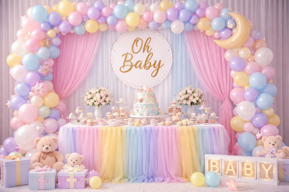 pastel theme decoration