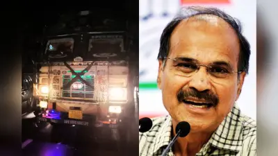 मुर्शिदाबाद में बाल-बाल बचे अधीर रंजन चौधरी, काफिले को ट्रक ने मारी टक्कर