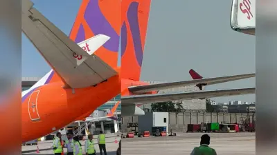 दिल्ली एयरपोर्ट पर टला बड़ा हादसा, आपस में टकराए दो विमानों के विंग