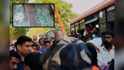 बांकुड़ा में योगी आदित्यनाथ की सभा के बाद बवाल, BJP कार्यकर्ताओं की बस पर पथराव, रोड जाम कर जोरदार प्रदर्शन