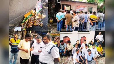 बंगाल में वोट के बाद हिंसा, कांग्रेस कार्यालय पर हमला, इंदिरा-राजीव की तस्वीरें फाड़ी, गरियाहाट थाने पर प्रदर्शन