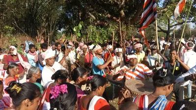 विशु शिकार से लौटे ग्रामीण, स्वागत