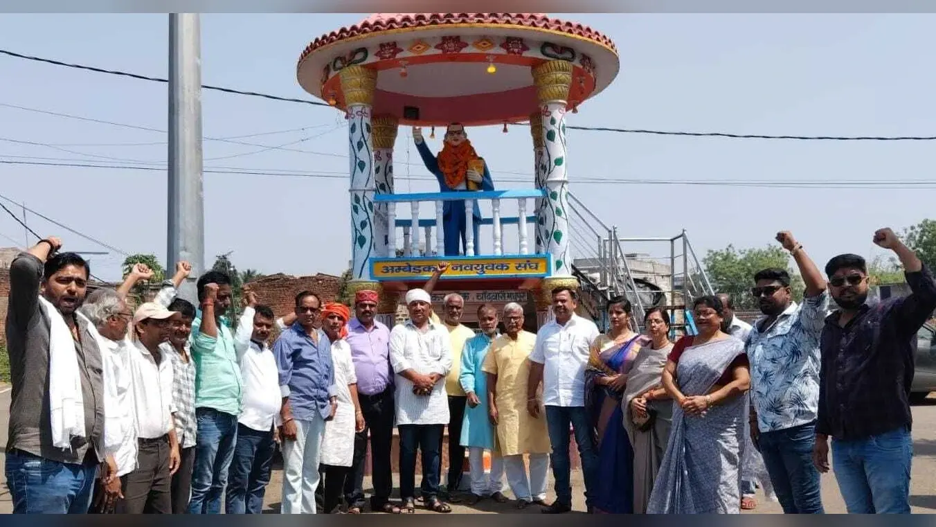 भाजपा नगर इकाई ने मनायी बाबा साहेब की जयंती