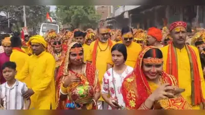 भव्य कलश शोभायात्रा के साथ शिव प्राणप्रतिष्ठा महायज्ञ शुरू