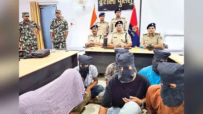 वाहन जांच में 15 लाख की हेरोइन के साथ सात तस्कर गिरफ्तार