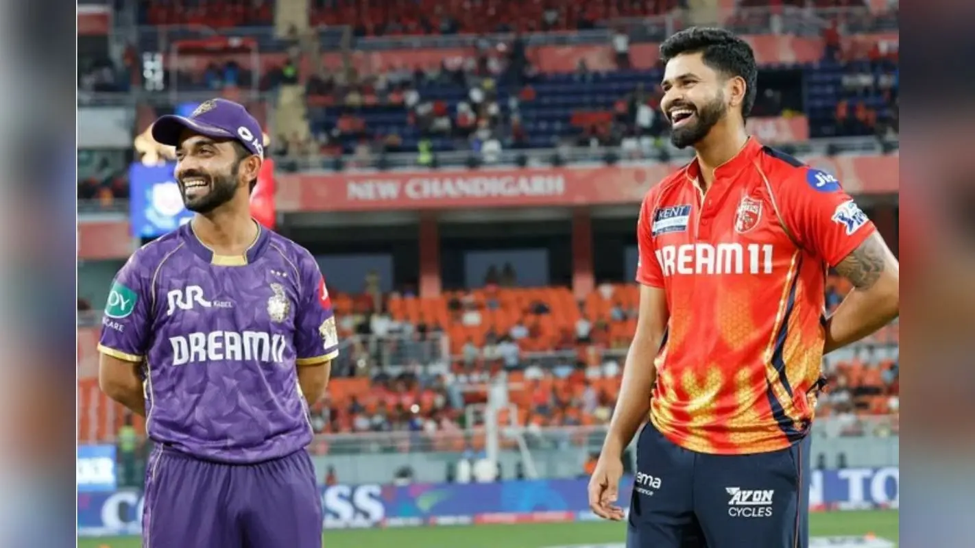 KKR vs PBKS: कोलकाता ने टॉस जीतकर चुनी बल्लेबाजी, प्लेइंग 11 में हुए 2 बदलाव