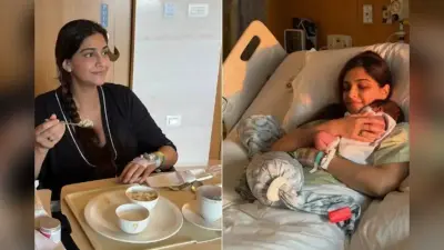 नवजात को सीने से लगाए दिखीं सोनम कपूर, डिलीवरी के बाद पहली तस्वीर आई सामने