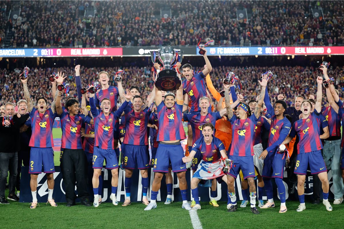 La Liga का खिताब बार्सिलोना ने 29वीं बार किया अपने नाम, रियल मैड्रिड को 2-0 से हराया
