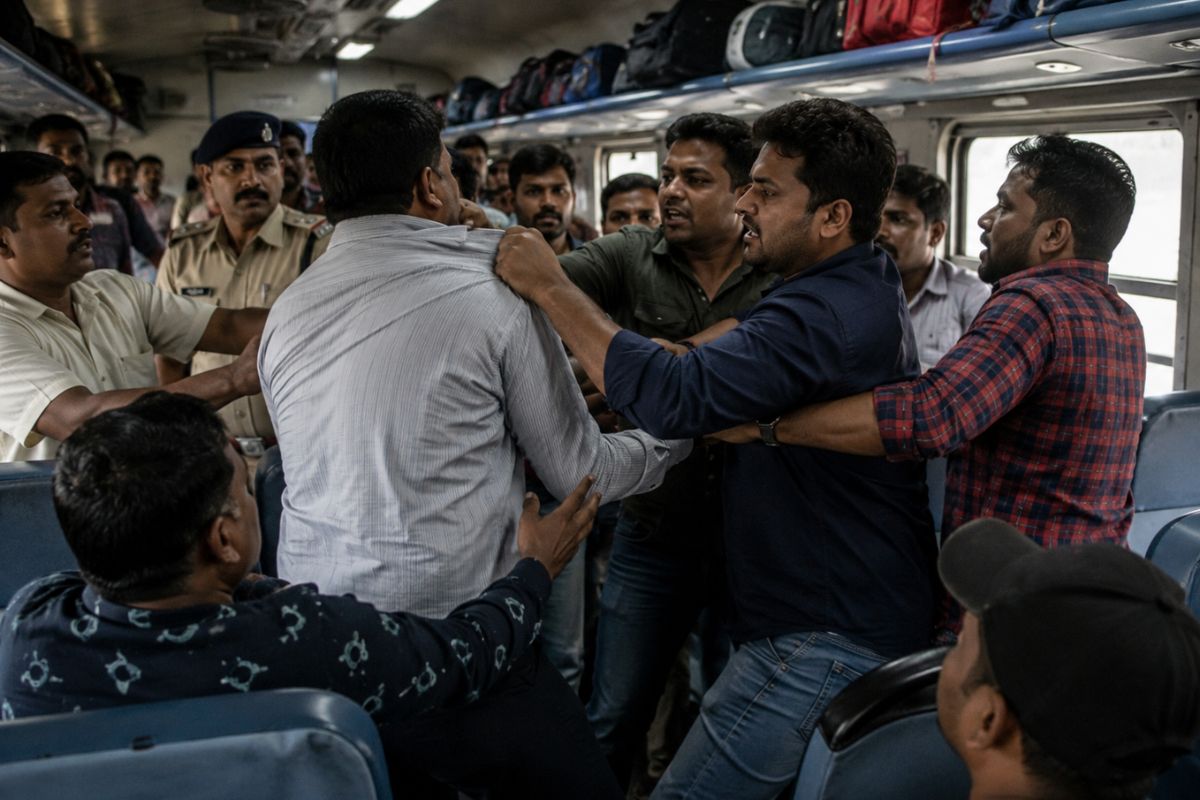 चलती भागलपुर एलटीटी एक्सप्रेस में पुलिस और तस्करों के बीच भिड़ंत, मौके से फरार हुए आरोपी