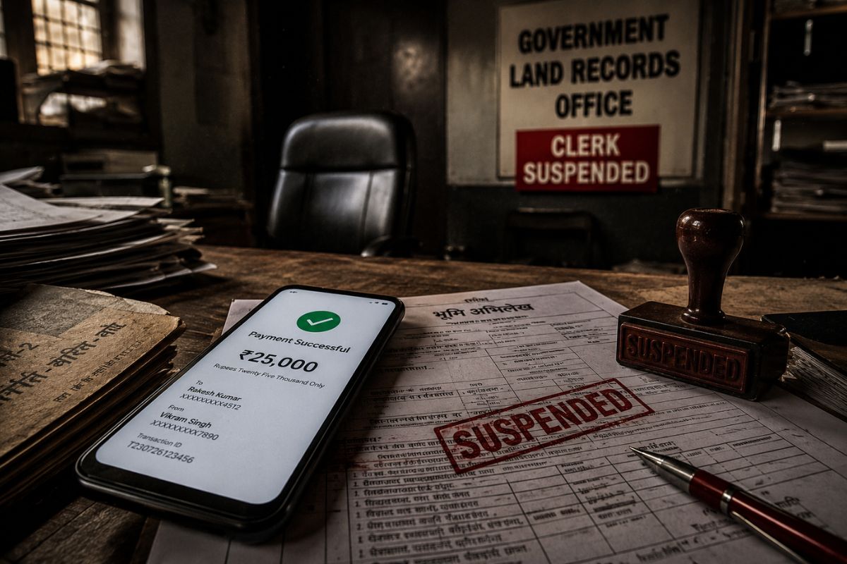 गढ़वा: ‘PhonePe’ से घूस लेने वाले राजस्व कर्मचारी पर गिरी गाज, वीडियो वायरल होने के बाद हुए सस्पेंड