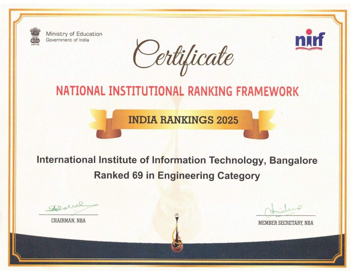 IIIT Bangalore Ranking