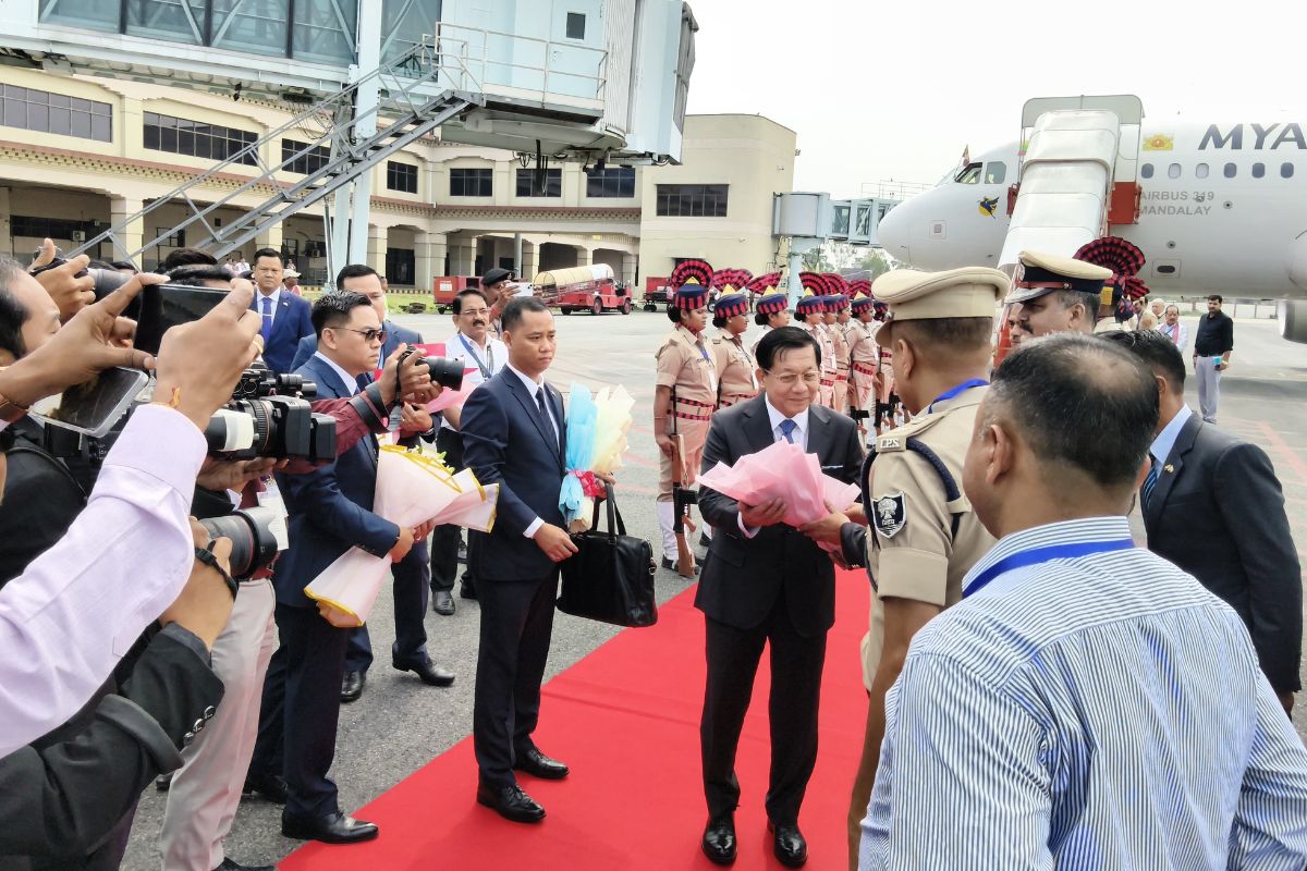 Myanmar President Bodh Gaya Visit