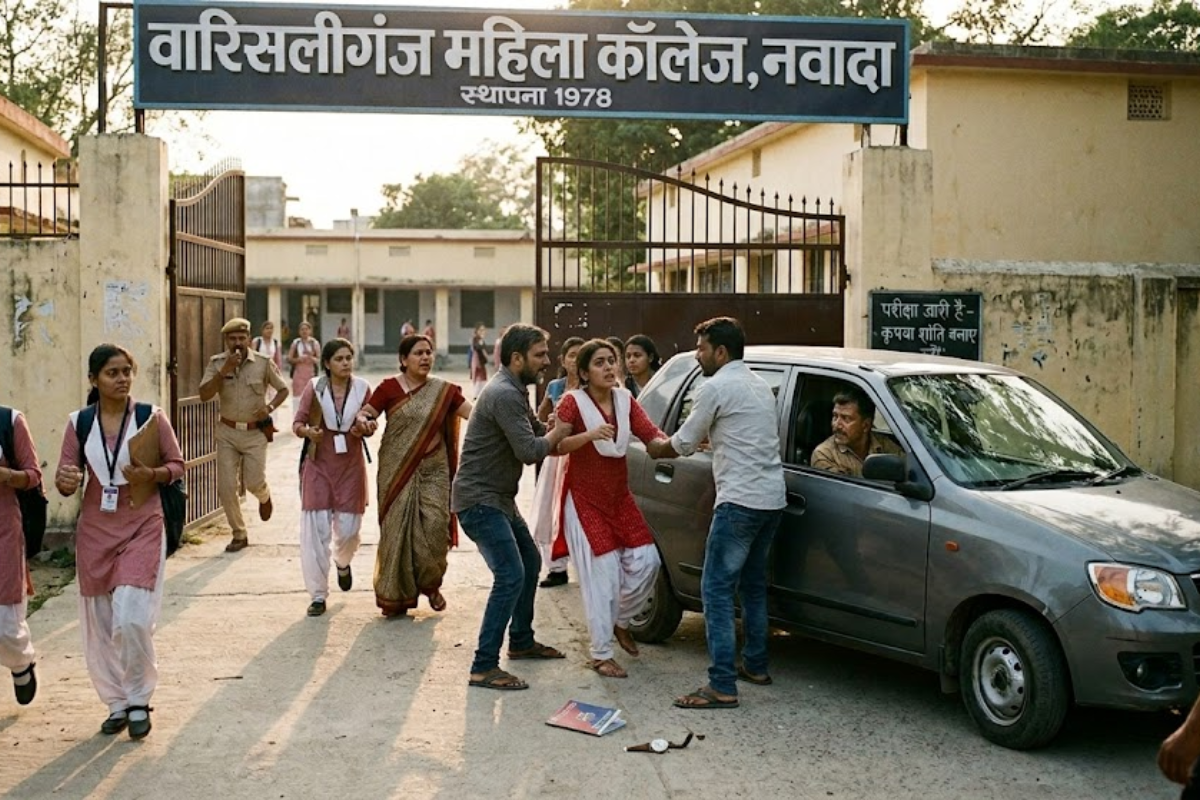 नवादा के वारिसलीगंज महिला कॉलेज में परीक्षा देकर निकल रही छात्रा के अपहरण का प्रयास, गौरव और मुकेश पर FIR दर्ज