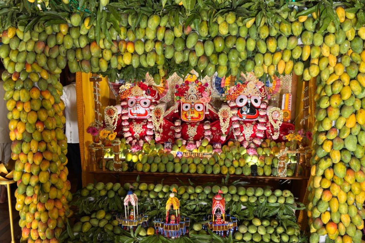 बेगूसराय में श्री राधा कुंज बिहारी मठ में भक्ति और आम रस का अद्भुत संगम, धूमधाम से मना आम महोत्सव