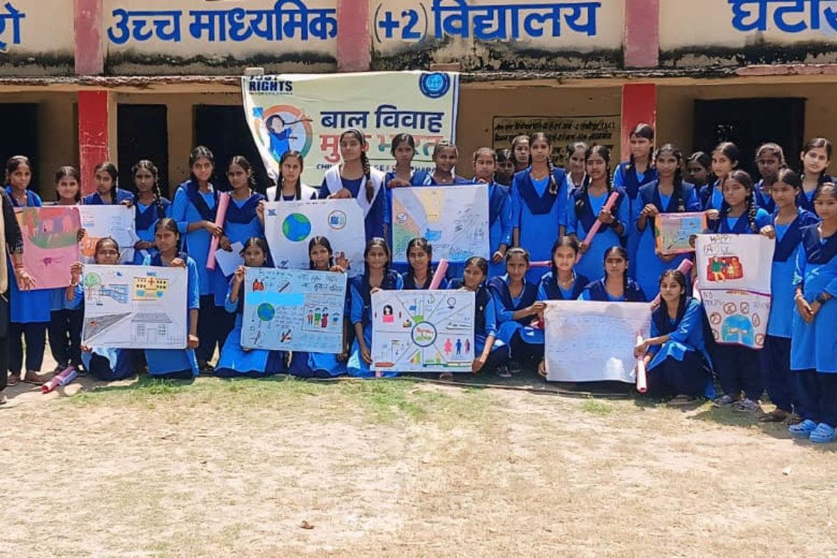 लालगंज में बाल विवाह मुक्त भारत अभियान के तहत प्रतियोगिताओं का आयोजन