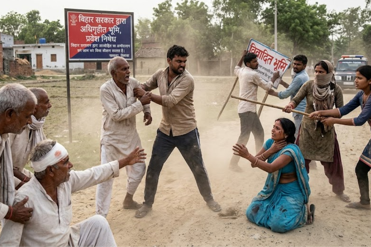 नवादा में जमीन कब्जाने पहुंचे हथियारबंद बदमाशों का आतंक, दंपती पर जानलेवा हमला कर छीनी सोने की चेन