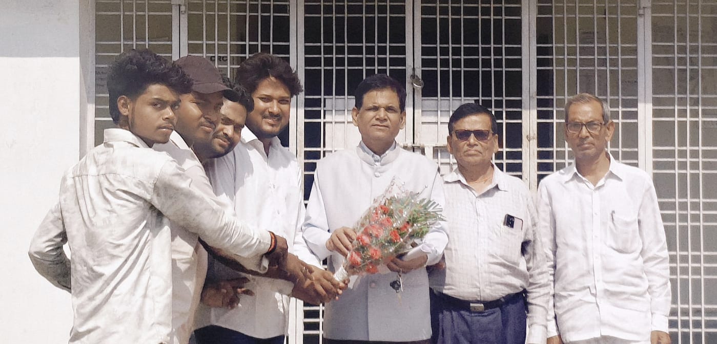 राजकीय डिग्री कॉलेज के पहले प्राचार्य का अभाविप ने किया भव्य स्वागत, एनडी रुंगटा स्कूल में शुरू होगा संचालन