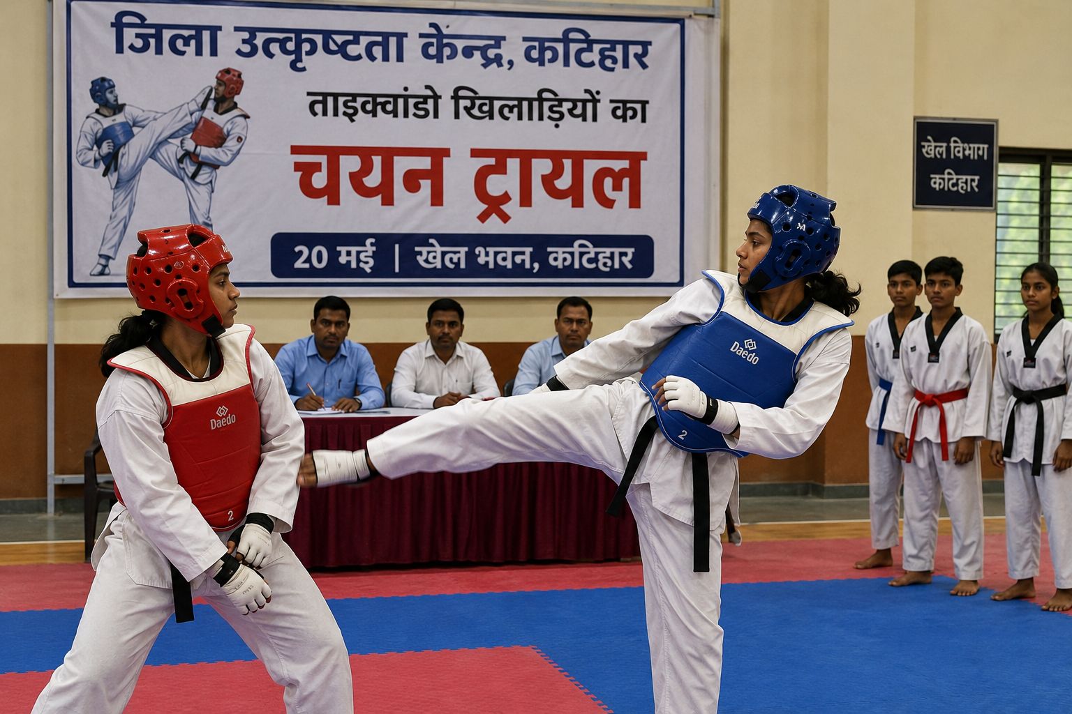 20 मई को कटिहार में ताइक्वांडो खिलाड़ियों का चयन ट्रायल खेल भवन में होगा