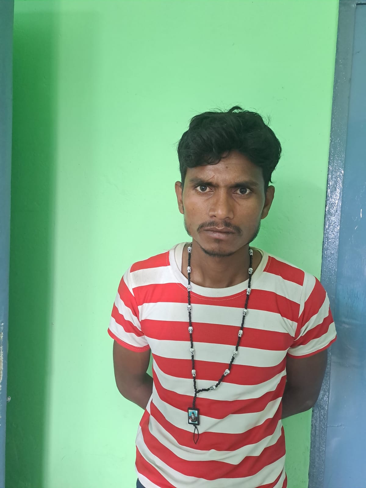 भरतखंड पुलिस ने 20 लीटर देशी शराब के साथ तस्कर को दबोचा