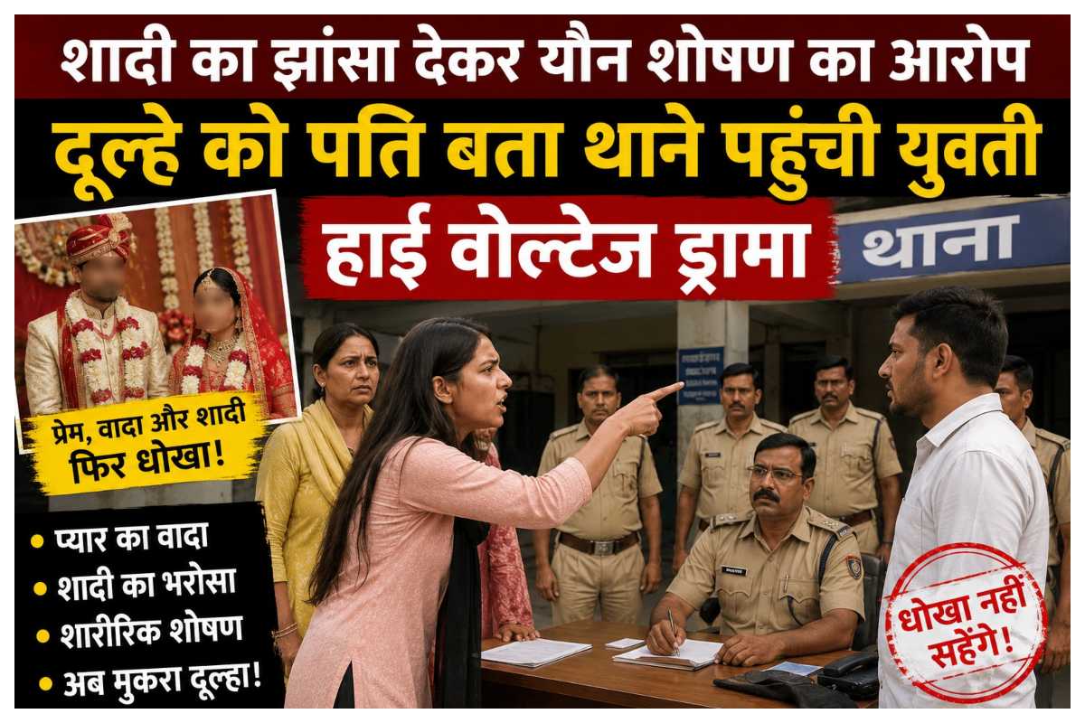 Motihari news: शादी का झांसा देकर यौन शोषण का आरोप, दूल्हे को पति बता थाने पहुंची युवती, हाई वोल्टेज ड्रामा