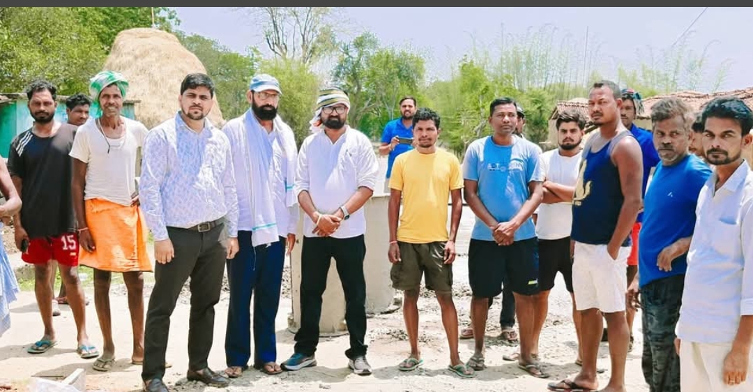 सड़क निर्माण कार्य में अनियमितता की शिकायत
