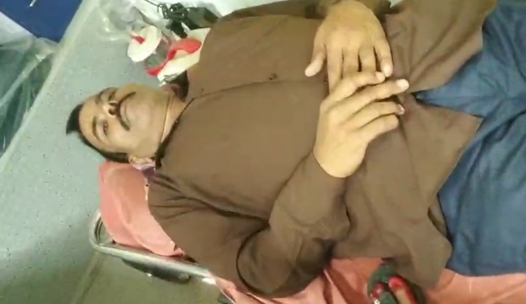 सड़क हादसे में ससुराल से लौट रहा युवक जख्मी