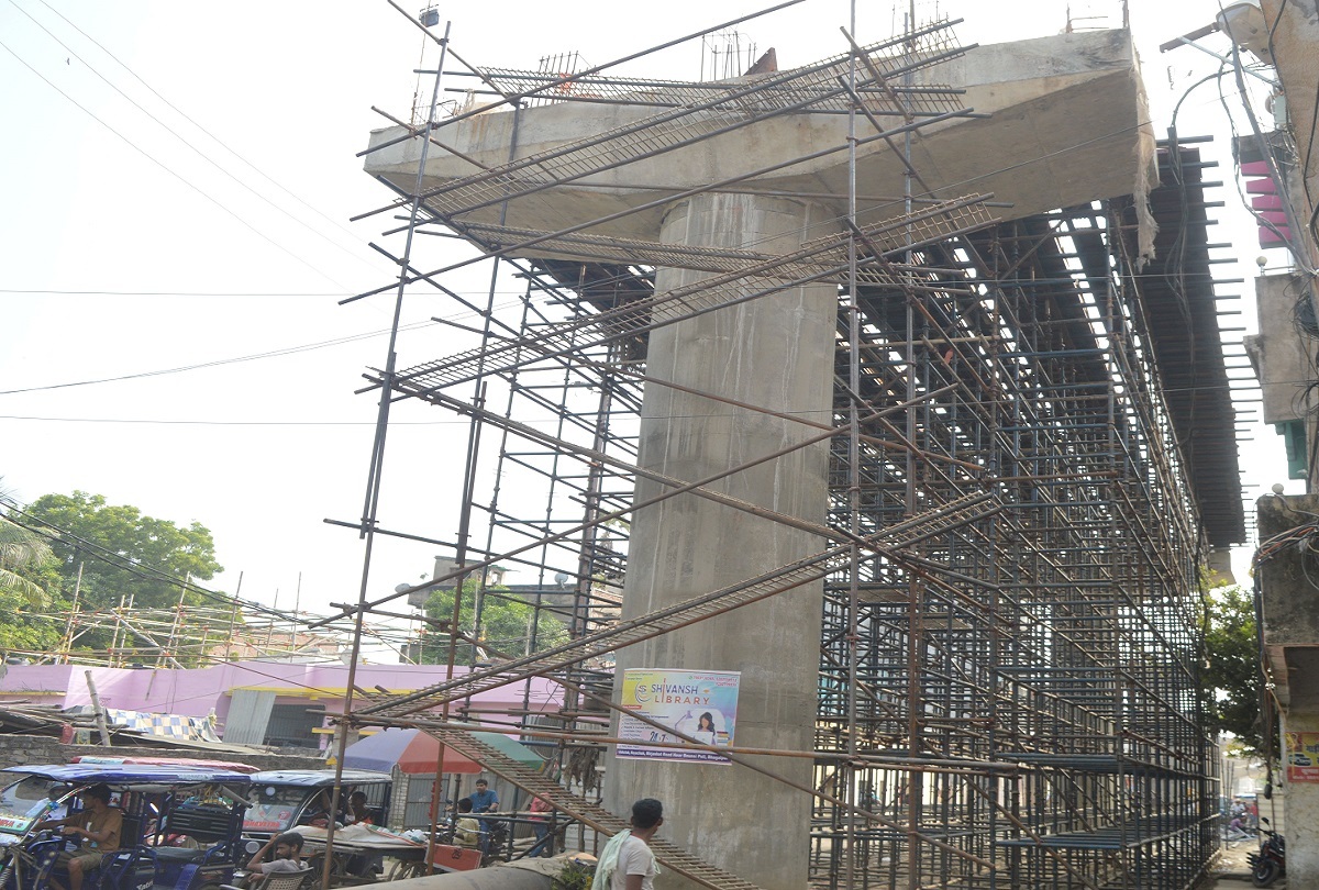 Bhagalpur. रेलवे की मंजूरी नहीं मिलने से अटकी गार्डर लांचिंग, भोलानाथ आरओबी निर्माण का कार्य प्रभावित