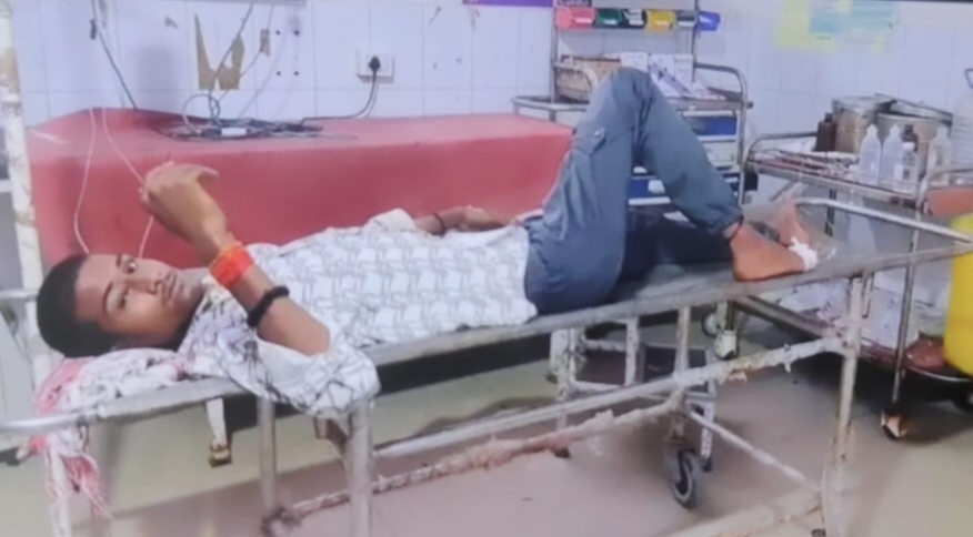 तेज रफ्तार ट्रैक्टर ने बाइक को मारी टक्कर, दो युवक घायल