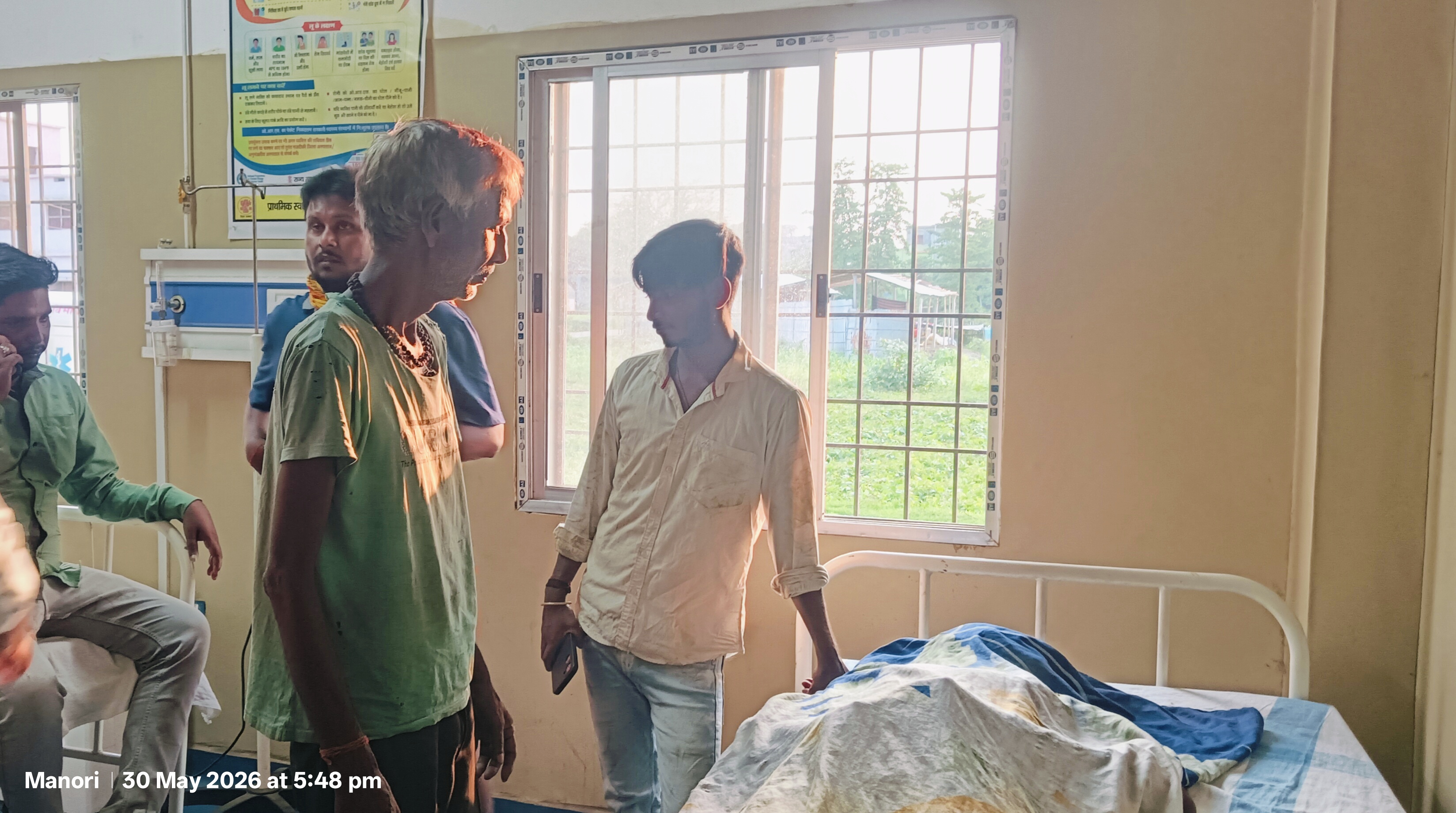 पानी के मोटर का तार जोड़ने के दौरान करंट लगने से युवक की मौत