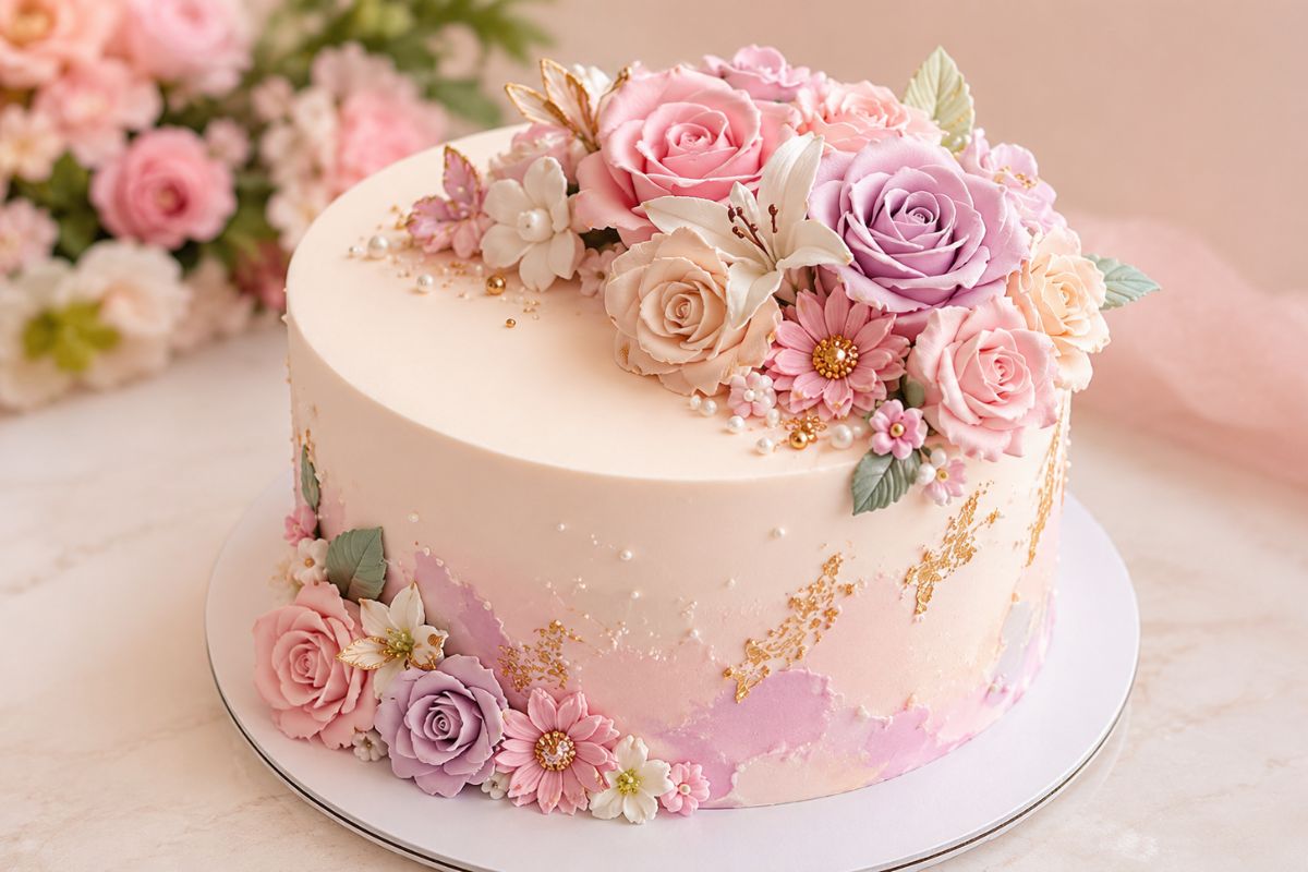 floral cake