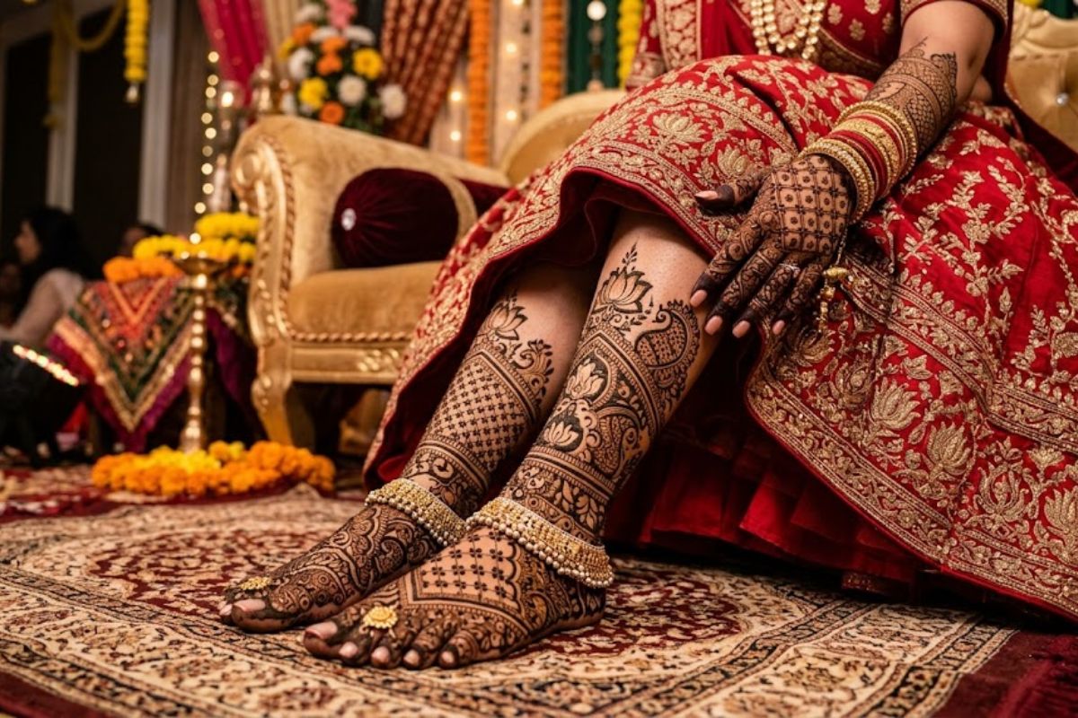 full coverage mehndi design