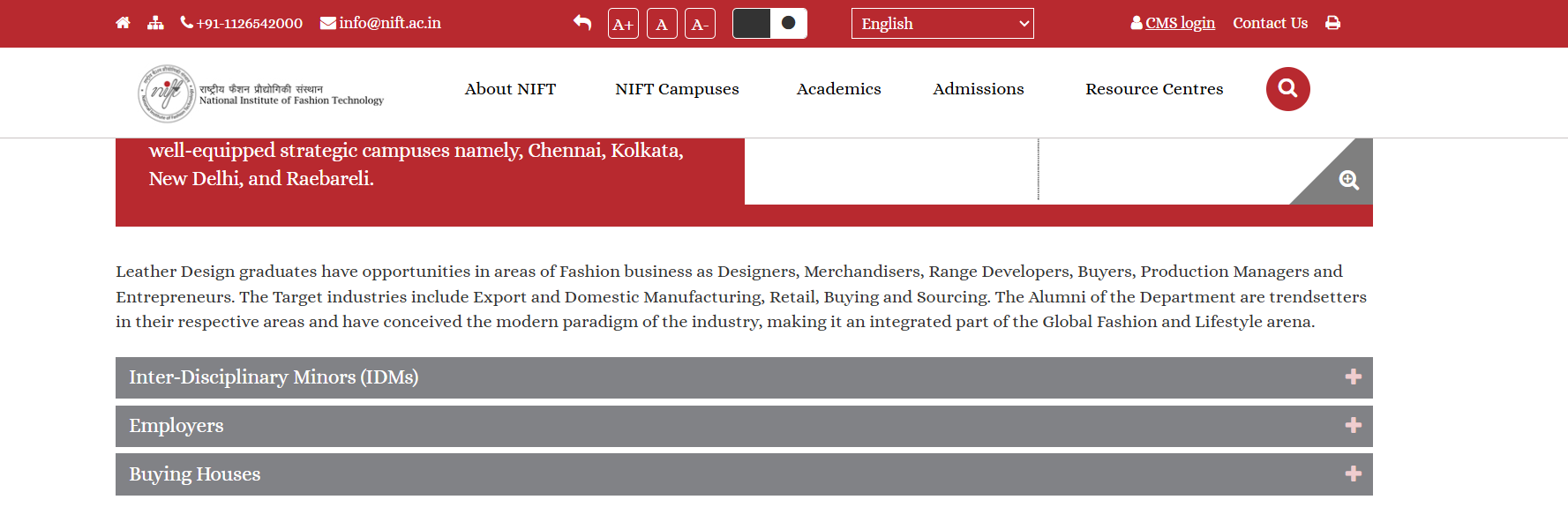 NIFT Delhi 