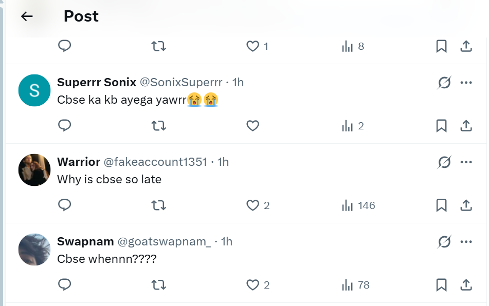 CBSE result When X Comment