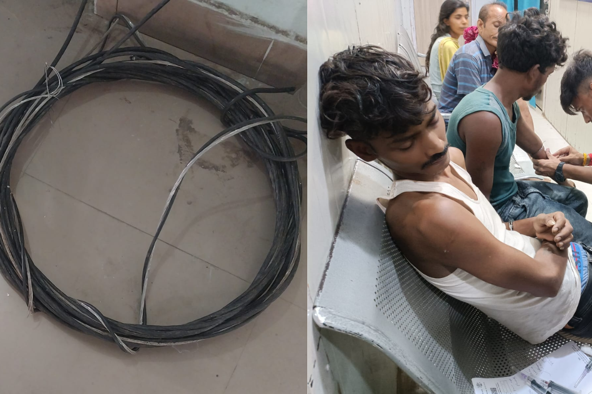 जहानाबाद में बिजली तार चोरी करते दो चोर रंगे हाथ गिरफ्तार