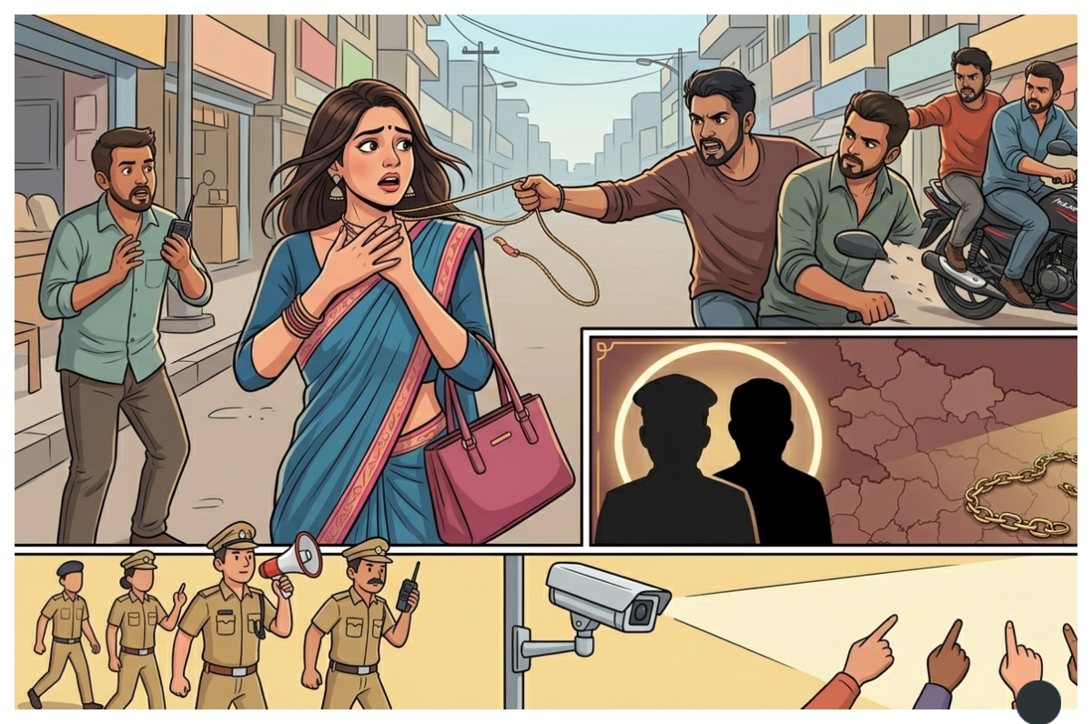 मधुबनी: झंझारपुर में दिनदहाड़े चेन स्नैचिंग, बैंककर्मी की सोने की चेन झपटी