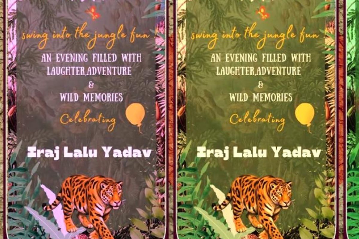 लालू प्रसाद के पोते के बर्थडे का इनविटेशन कार्ड चर्चा में, बच्चे का नाम लिखा ‘इराज लालू यादव’